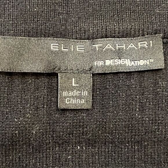 ELIE TAHARI Pencil Skirt Black Women’s Size Large - Picture 4 of 5